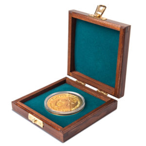 Wooden Case and Coin Capsule