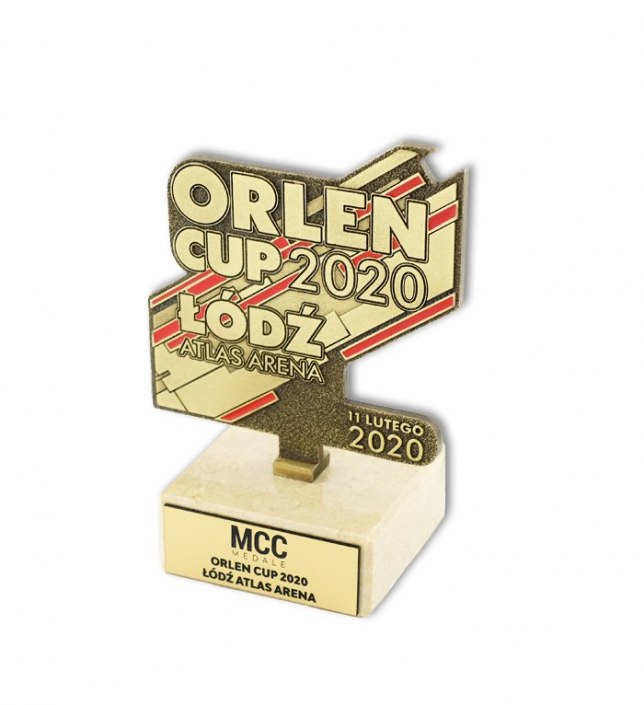 Herstellung von Statuetten für Orlen Cup 2020, Design Firma MCC Metal Casts