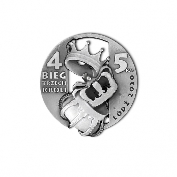 Emaillierte Medaillen für virtuellen Lauf, Drei-Könige-Lauf, Hersteller MCC Metal Casts